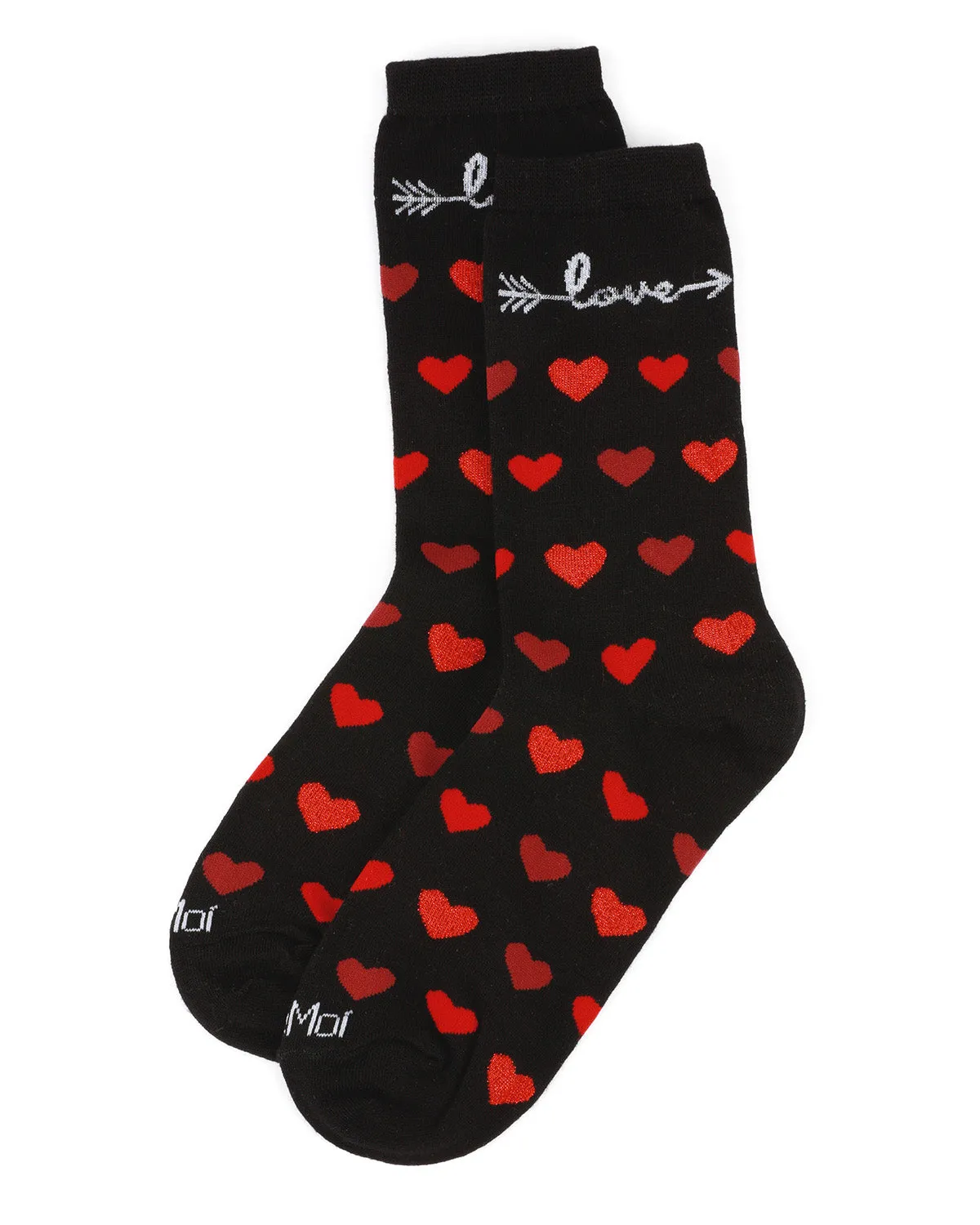 Love Struck Bamboo Blend Crew Sock sold by MeMoi product image thumbnail 3