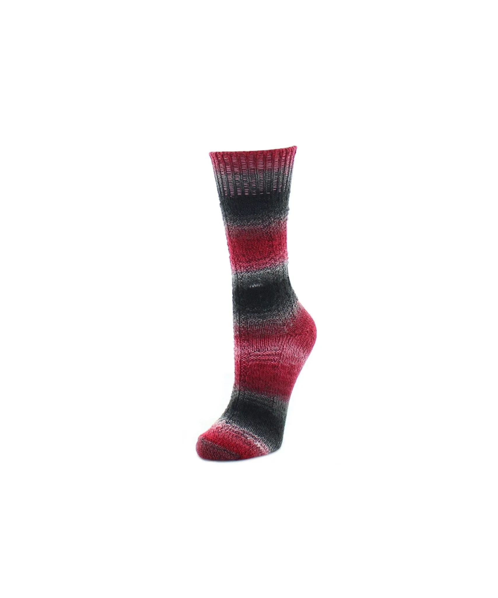 Women's Gradient Stripe Soft and Warm Crew Sock sold by MeMoi product image thumbnail 3