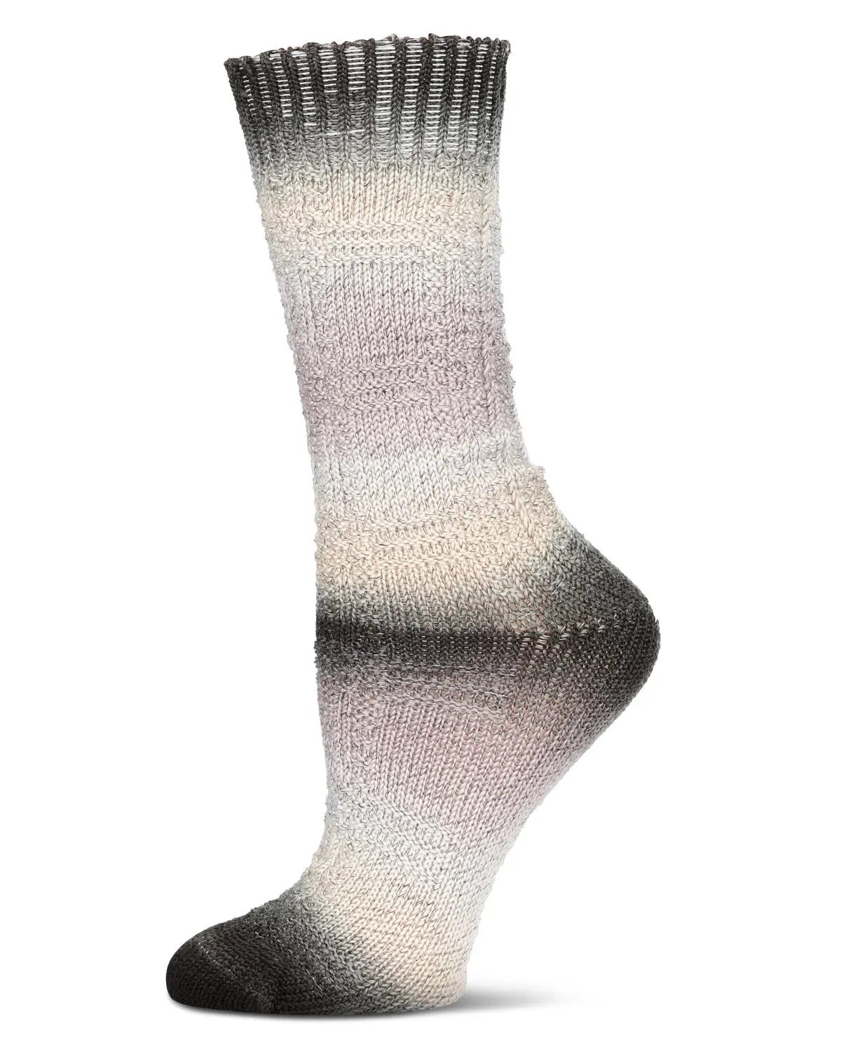 Women's Gradient Stripe Soft and Warm Crew Sock sold by MeMoi product image thumbnail 2