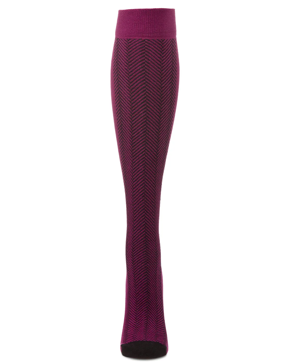 Herringbone Cotton Blend Knee High Sock sold by MeMoi product image thumbnail 5