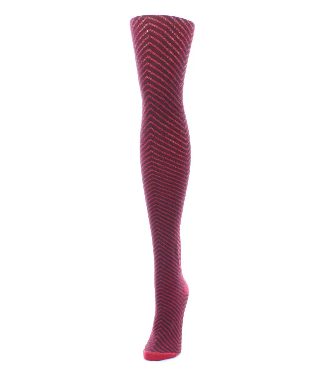 Chevron Knit Cotton Blend Sweater Tights sold by MeMoi product image thumbnail 2