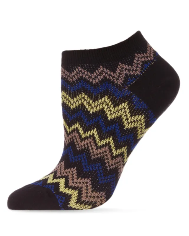 Color Zag Running Soft-Fit Cotton-Rich Low Cut Women's Socks sold by MeMoi