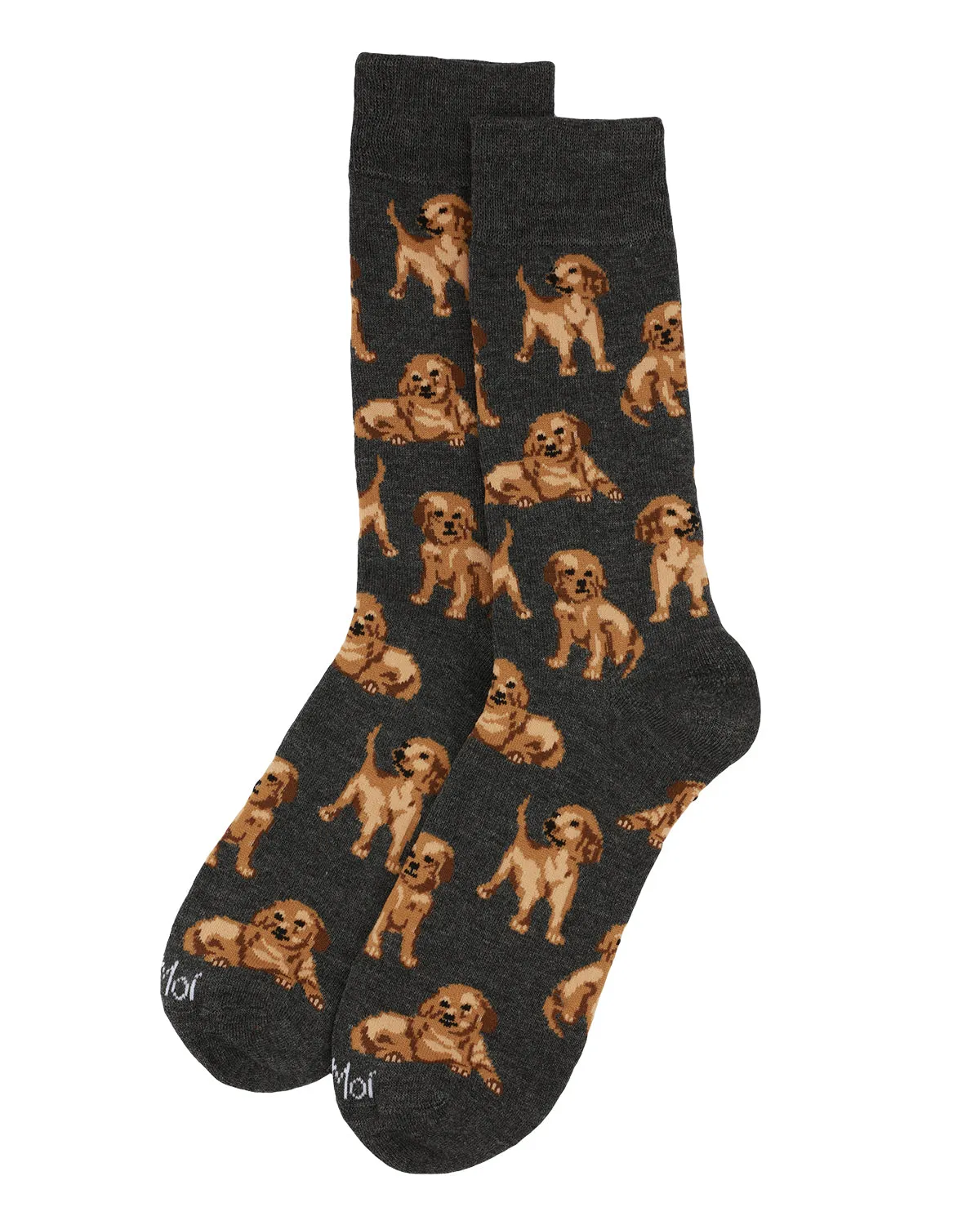 Men's Happy Puppies Bamboo Blend Novelty Crew Sock sold by MeMoi product image thumbnail 3