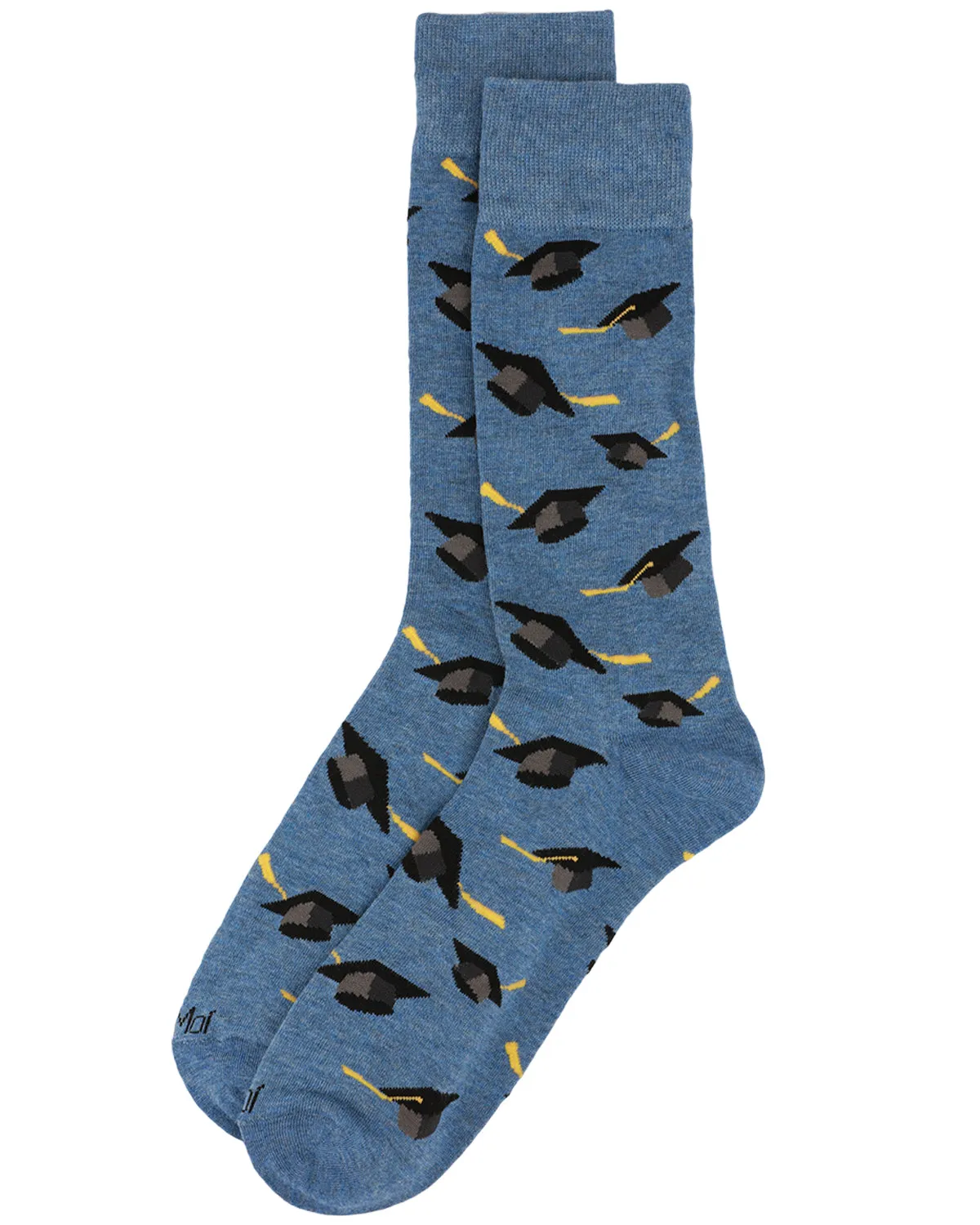 Men's Graduation Pattern Rayon from Bamboo Novelty Crew Sock sold by MeMoi product image thumbnail 3