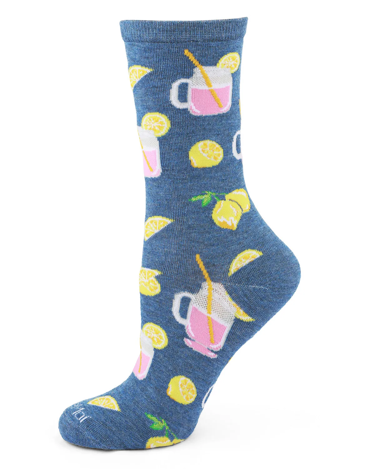 Pink Lemonade Bamboo Blend Crew Sock sold by MeMoi