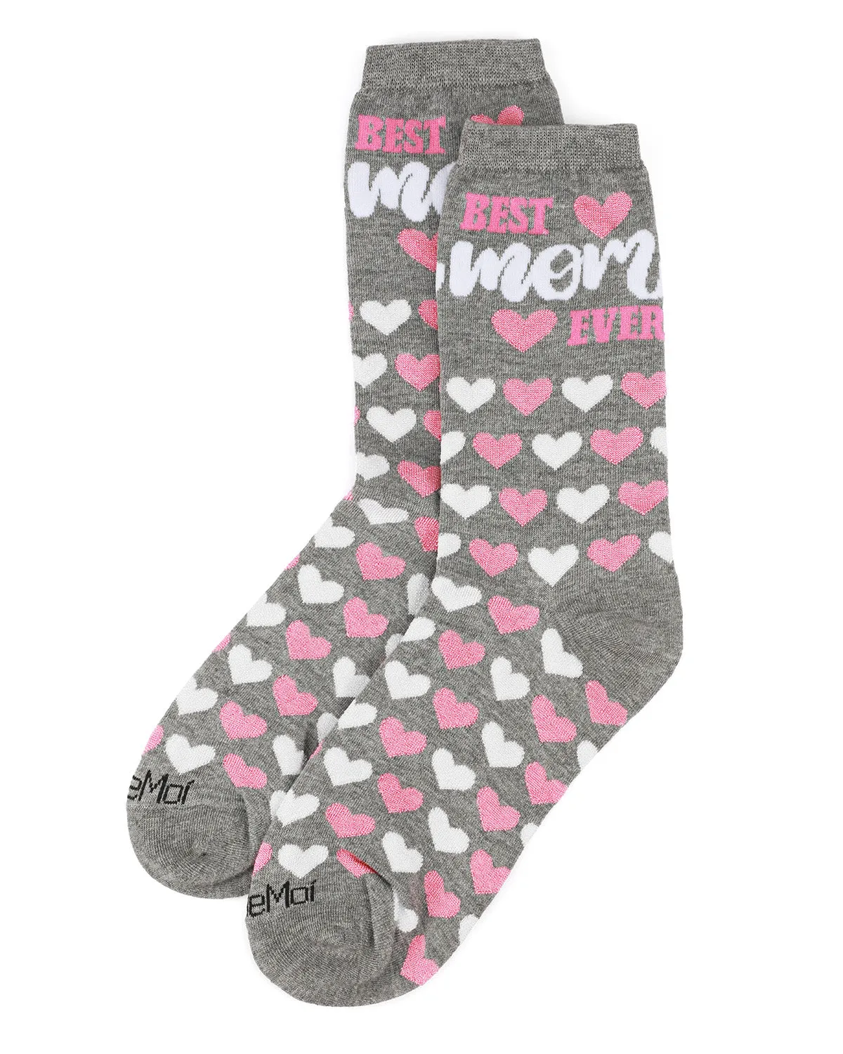 Best Mom Ever Bamboo Blend Crew Sock sold by MeMoi product image thumbnail 3