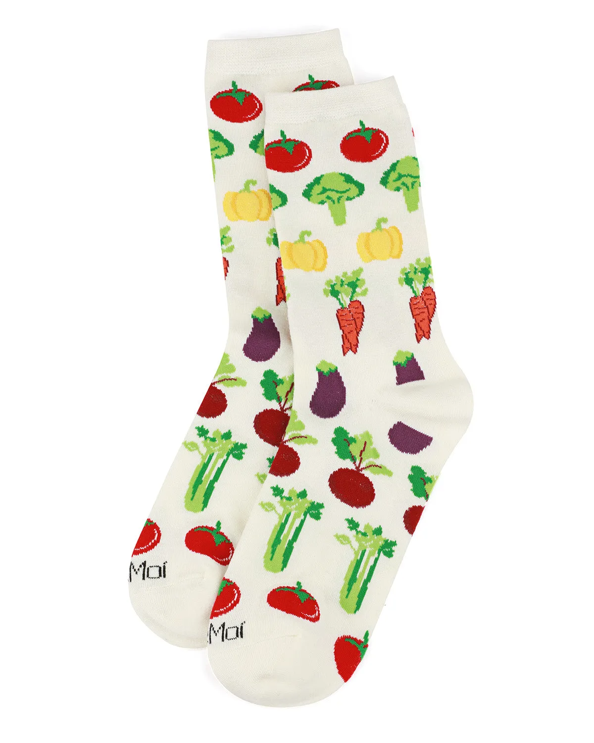 Vegetable Medley Bamboo Blend Crew Sock sold by MeMoi product image thumbnail 3