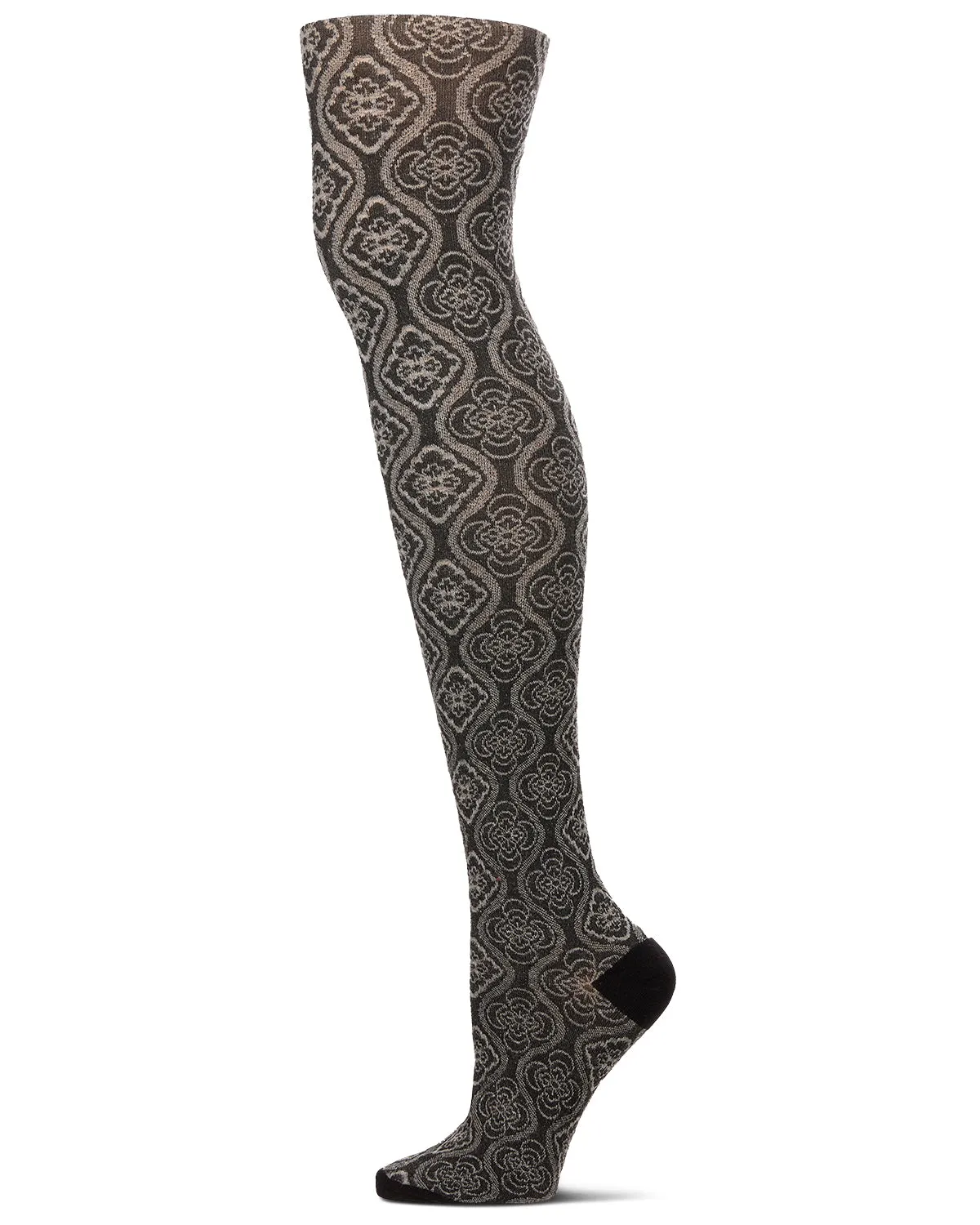 Trellis Patterned Cotton Blend Sweater Tights sold by MeMoi