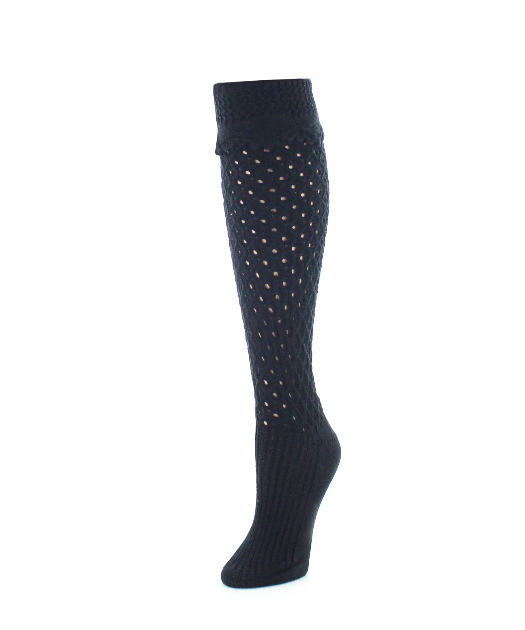 Waffle Chunky Knit Knee-High Sock sold by MeMoi product image thumbnail 2