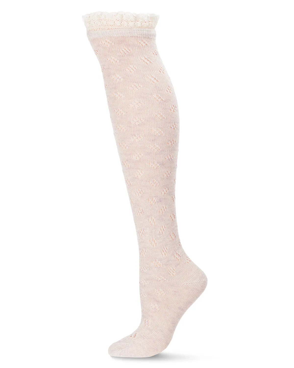 Slanted Class Combed Cotton Over The Knee Sock sold by MeMoi product image thumbnail 2