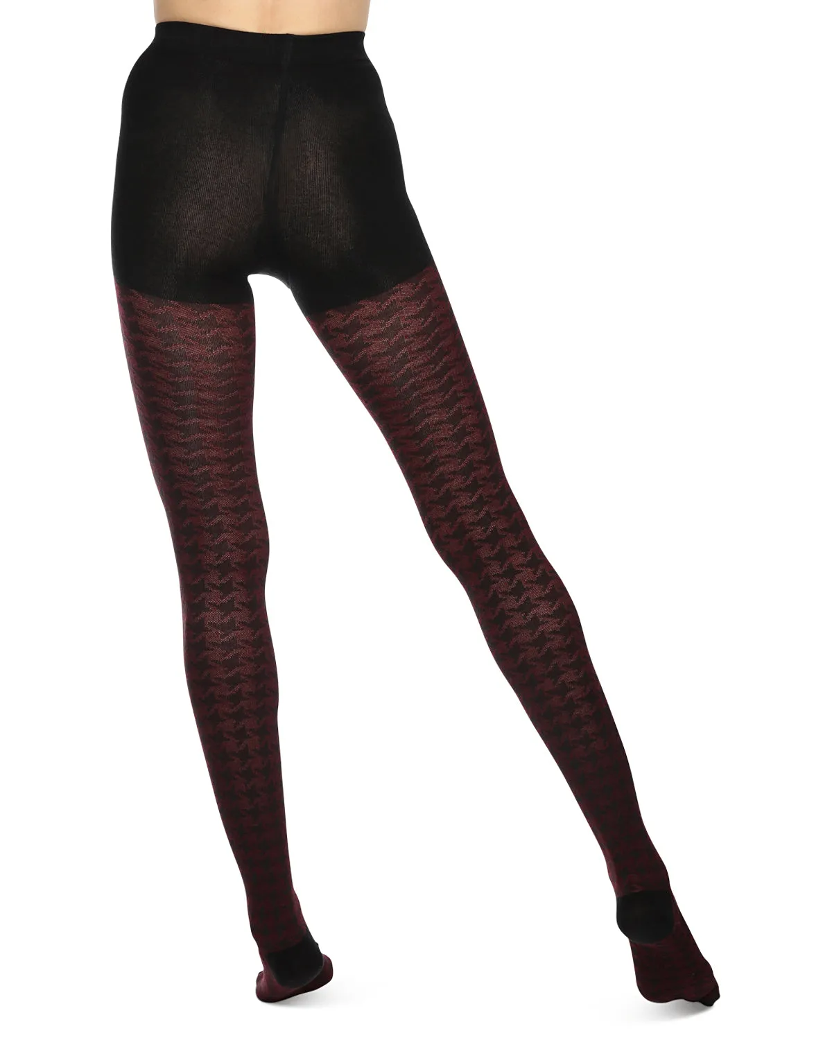 Houndstooth Patterned Cotton Blend Sweater Tights sold by MeMoi product image thumbnail 5