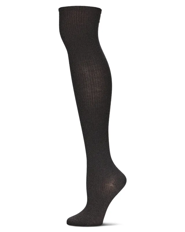Women's Textured Tone Over The Knee Cotton Blend Warm Sock sold by MeMoi