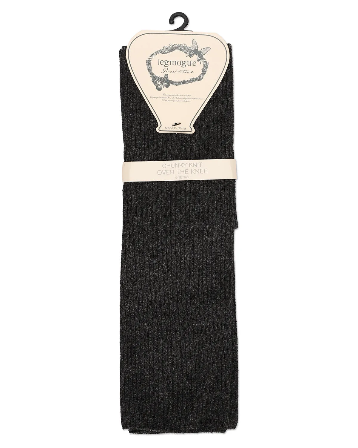 Women's Textured Tone Over The Knee Cotton Blend Warm Sock sold by MeMoi product image thumbnail 5