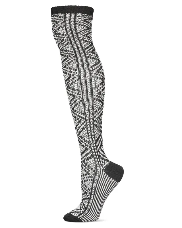 Women's Diamond Tone Over The Knee Warm Sock sold by MeMoi