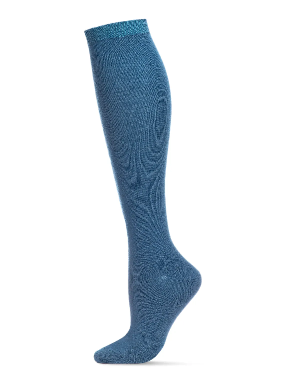 Women's Soft Flat Knit Cashmere Blend Knee High Socks sold by MeMoi product image thumbnail 3