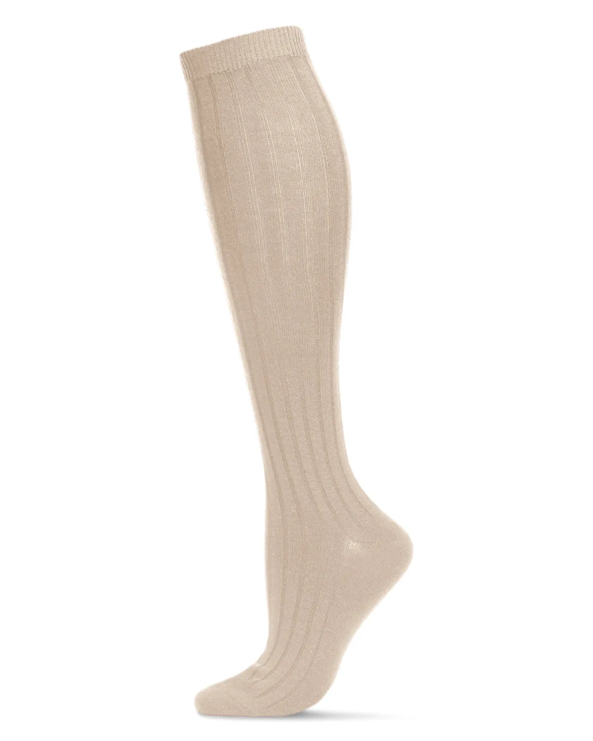 Women's Soft Rib Cashmere Blend Knee High Socks sold by MeMoi