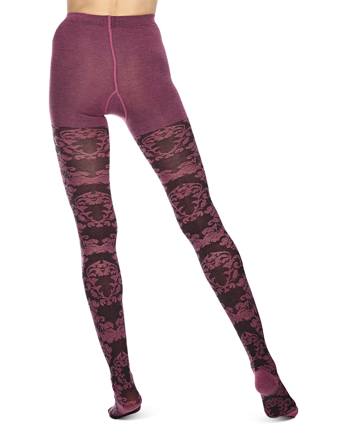 Women's Floral Paisley Patterned Sweater Tights sold by MeMoi product image thumbnail 5
