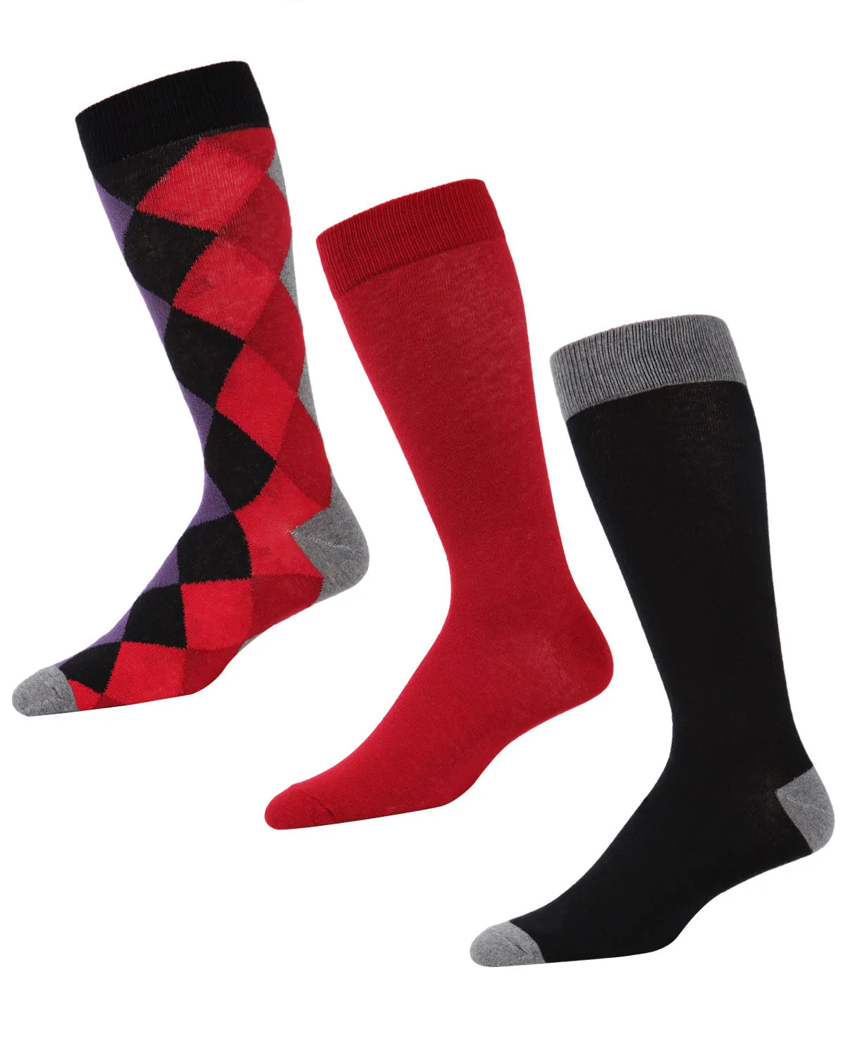 Diamondlap Cotton Blend Crew Sock 3 Pack sold by MeMoi product image thumbnail 4