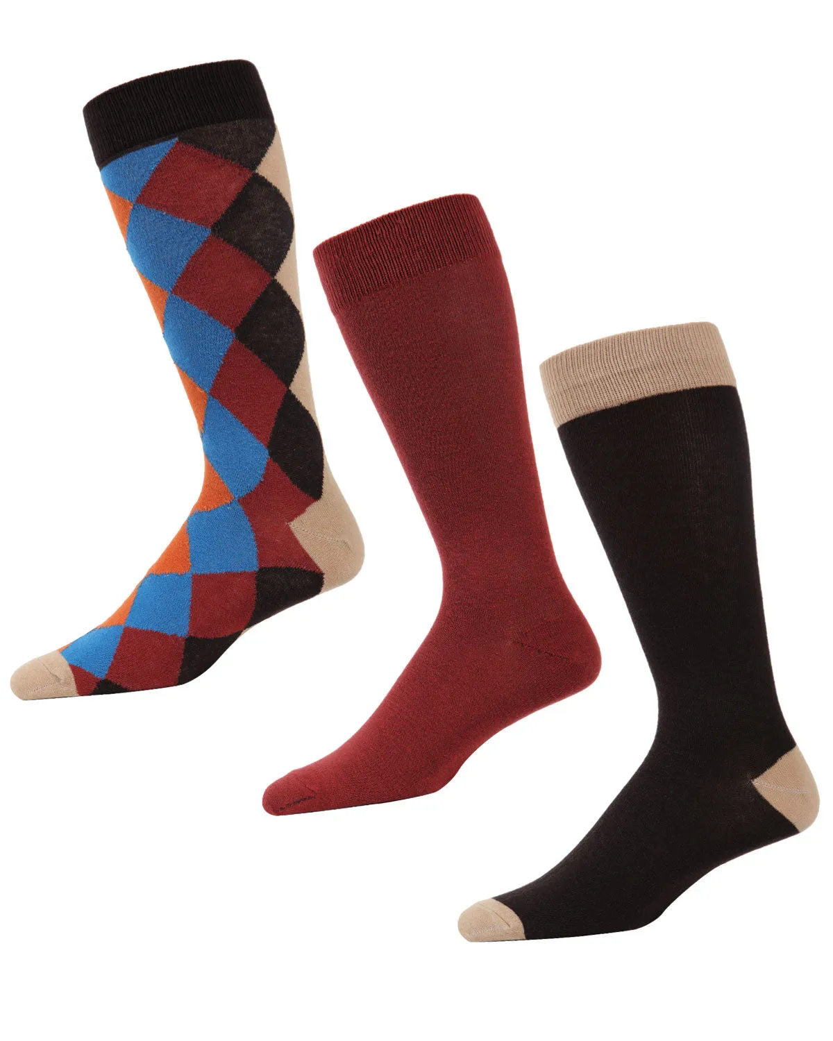 Diamondlap Cotton Blend Crew Sock 3 Pack sold by MeMoi product image thumbnail 3