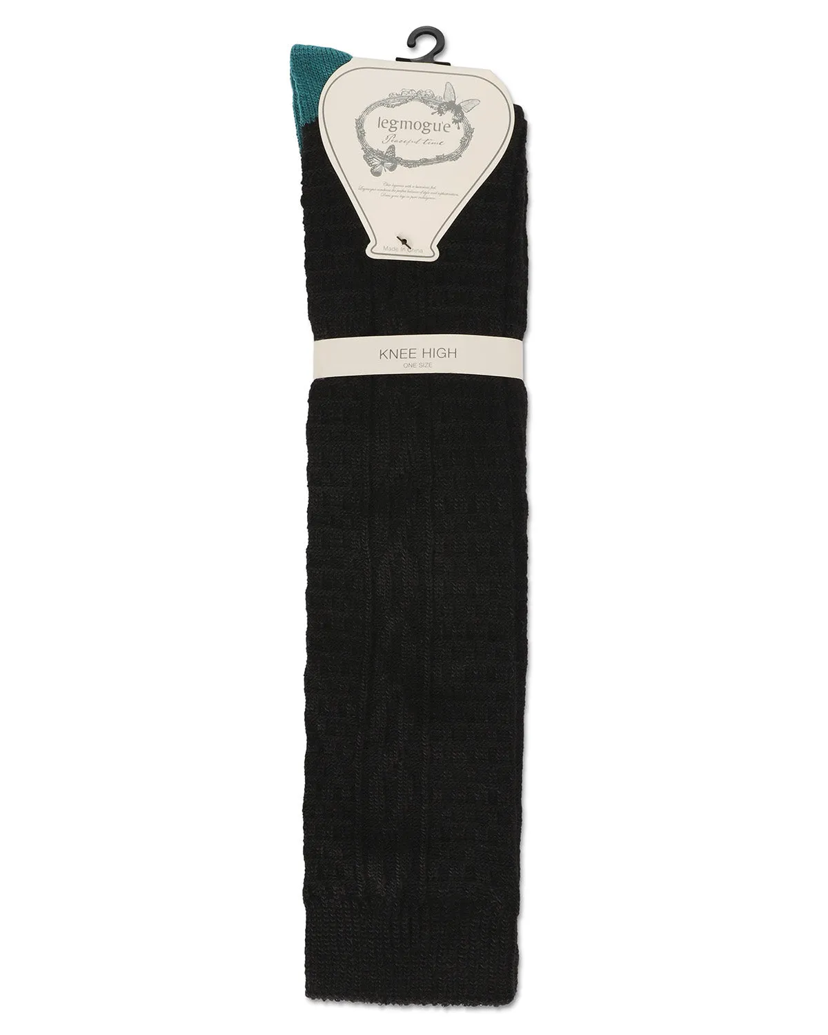 Women's Brick Twist Crosshatch Knit Knee High Sock sold by MeMoi product image thumbnail 4