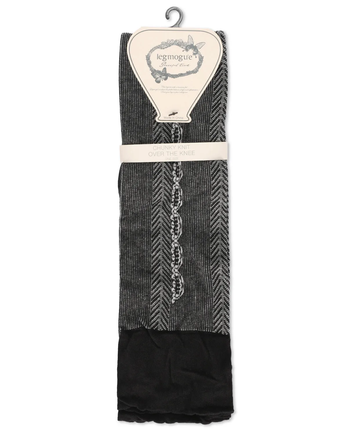 Women's Pretty Peacock Cotton Blend Over The Knee Sock sold by MeMoi product image thumbnail 4