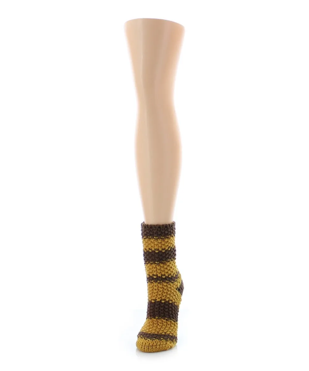 Women's Mega Stripe Chunky Knit Boot Sock sold by MeMoi product image thumbnail 2