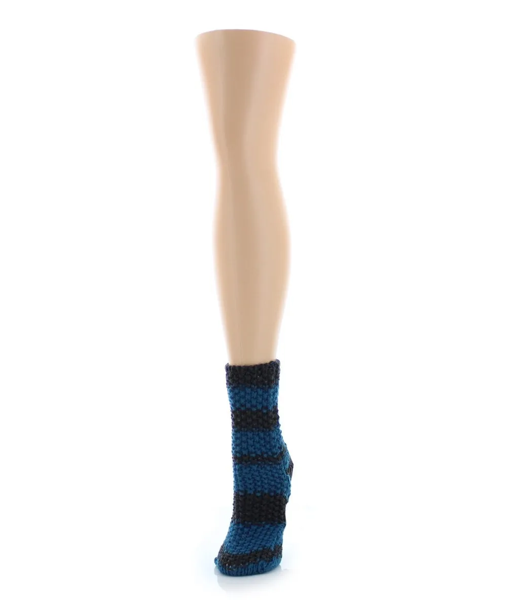 Women's Mega Stripe Chunky Knit Boot Sock sold by MeMoi product image thumbnail 3