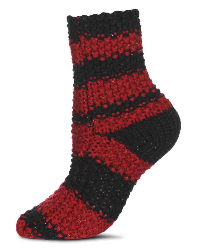 Women's Mega Stripe Chunky Knit Boot Sock sold by MeMoi
