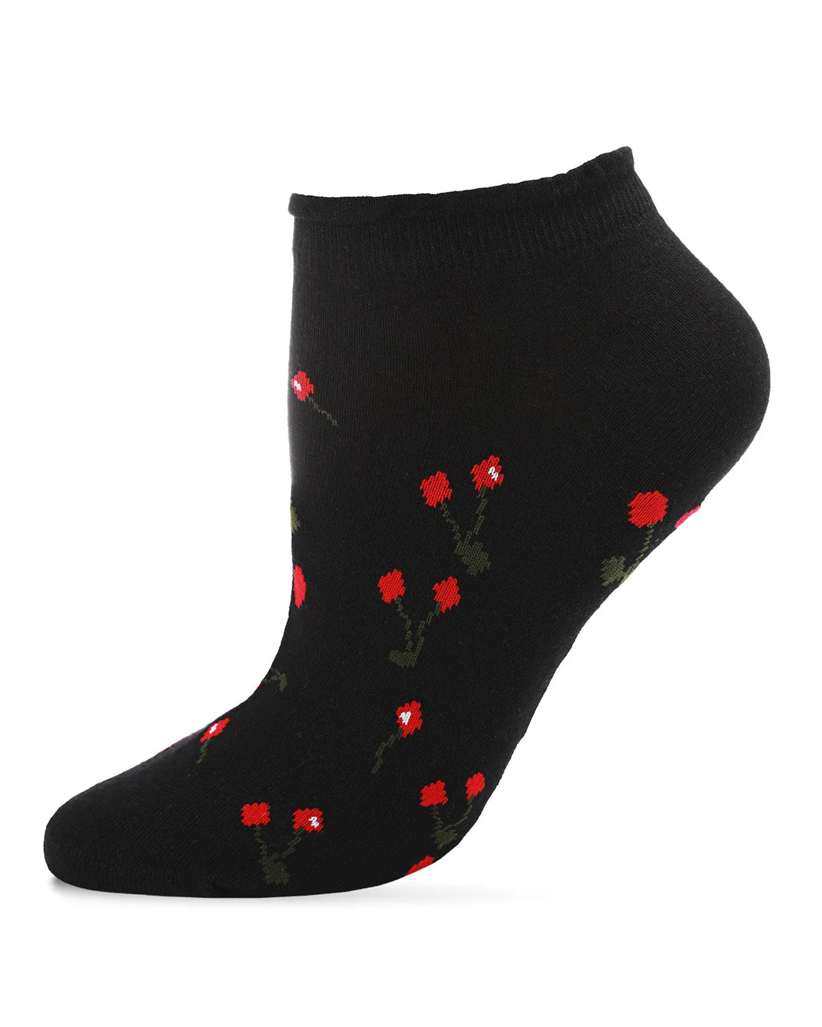 Cherry Blossom Cotton Blend Low-Cut Running Socks sold by MeMoi product image thumbnail 2