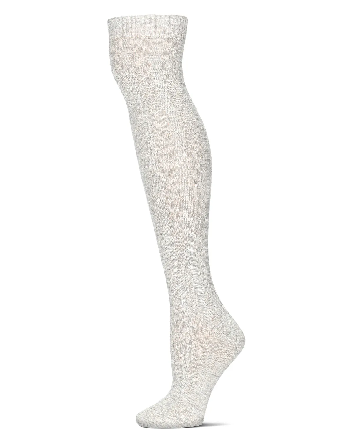 Braid Trails Cotton Blend Over The Knee Socks sold by MeMoi