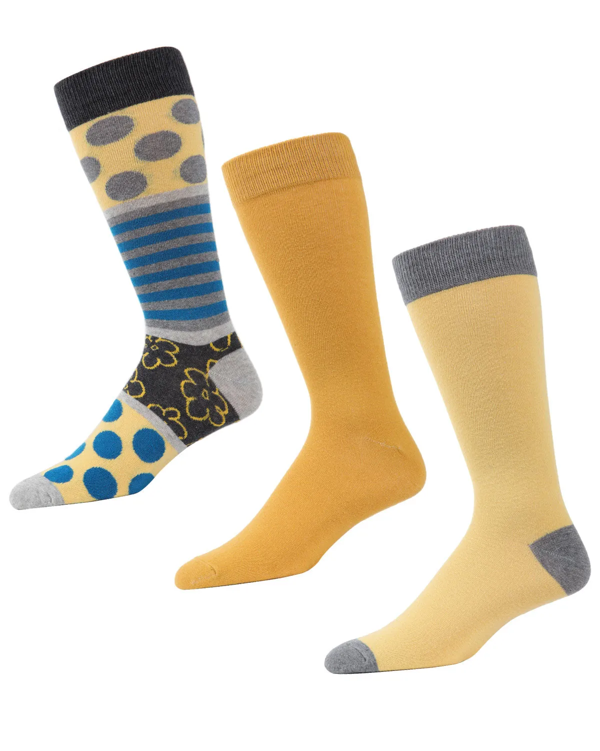 Flowertrast Cotton Blend Crew Sock 3 Pack sold by MeMoi product image thumbnail 2
