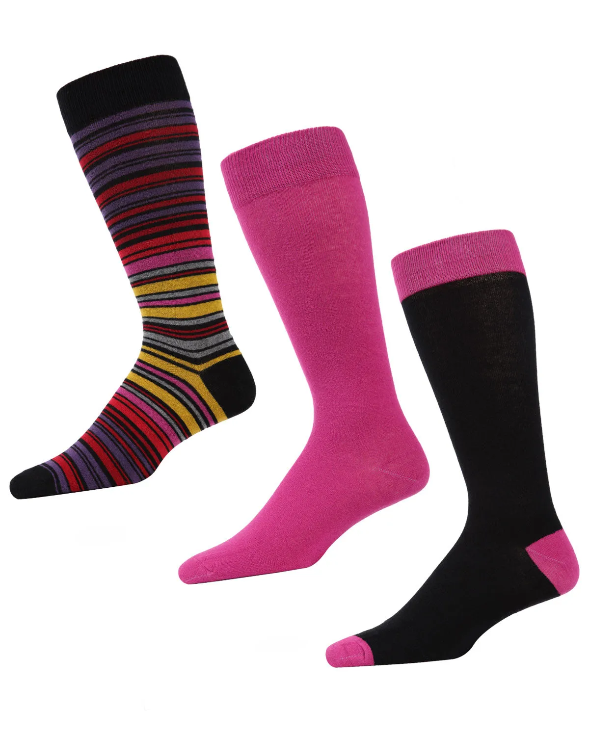 Striptrast Cotton Blend Crew Sock 3 Pack sold by MeMoi product image thumbnail 2