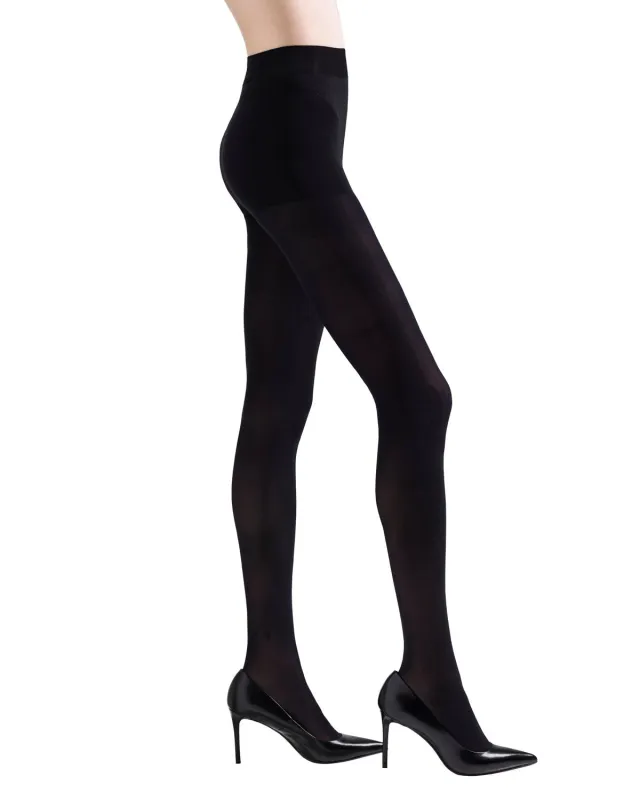 Natori Velvet Touch Opaque 80 Denier Control Top Tights sold by MeMoi