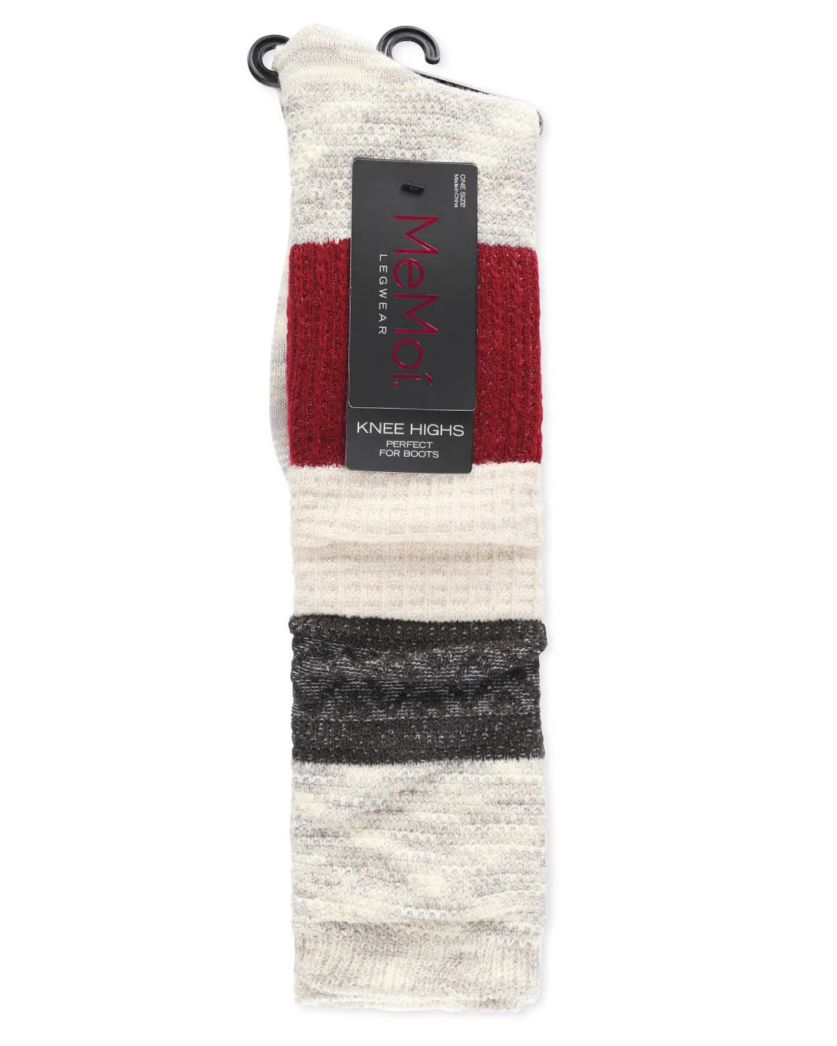 Marled Combo Pattern Knee High Socks sold by MeMoi product image thumbnail 5