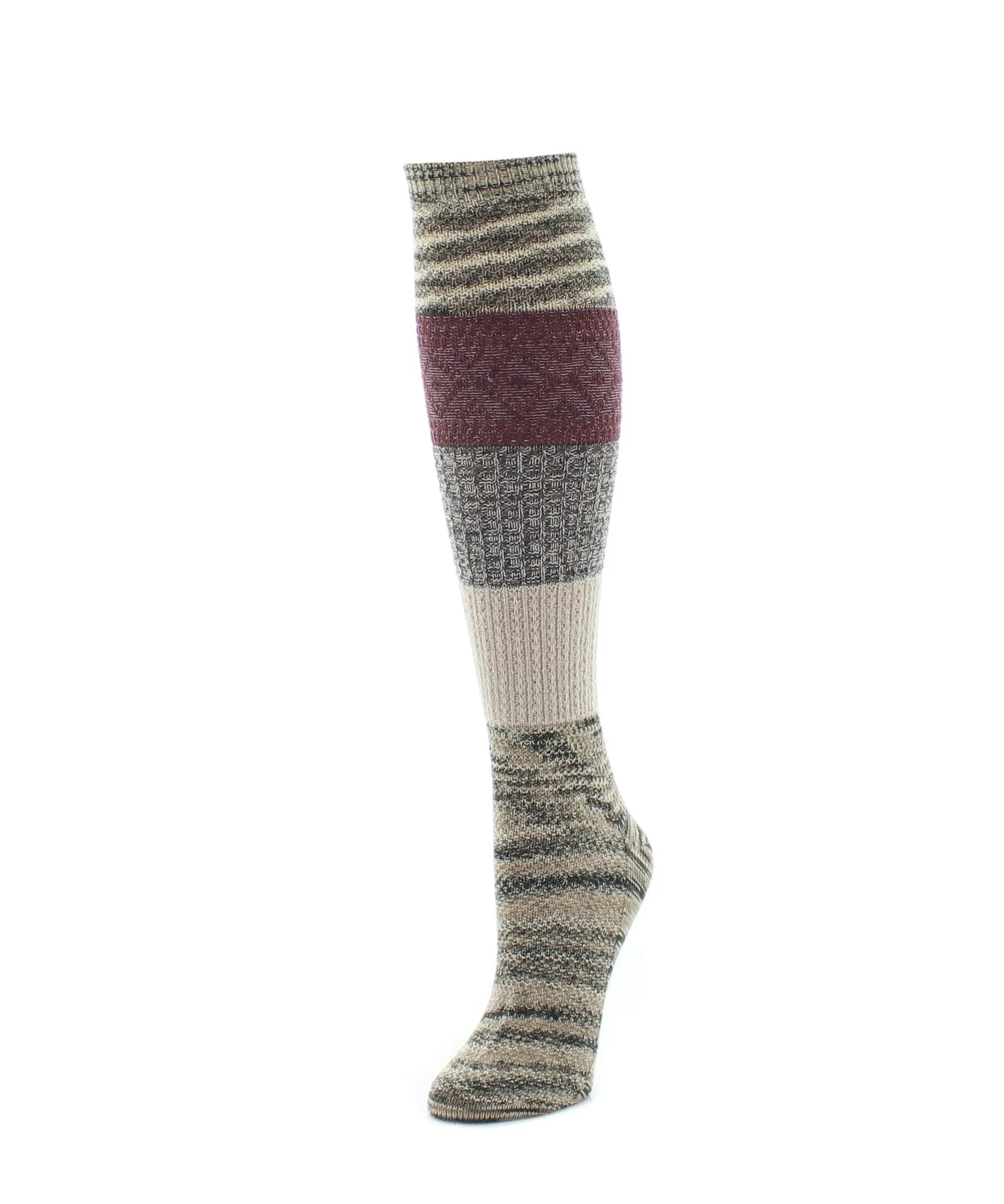 Marled Combo Pattern Knee High Socks sold by MeMoi product image thumbnail 3