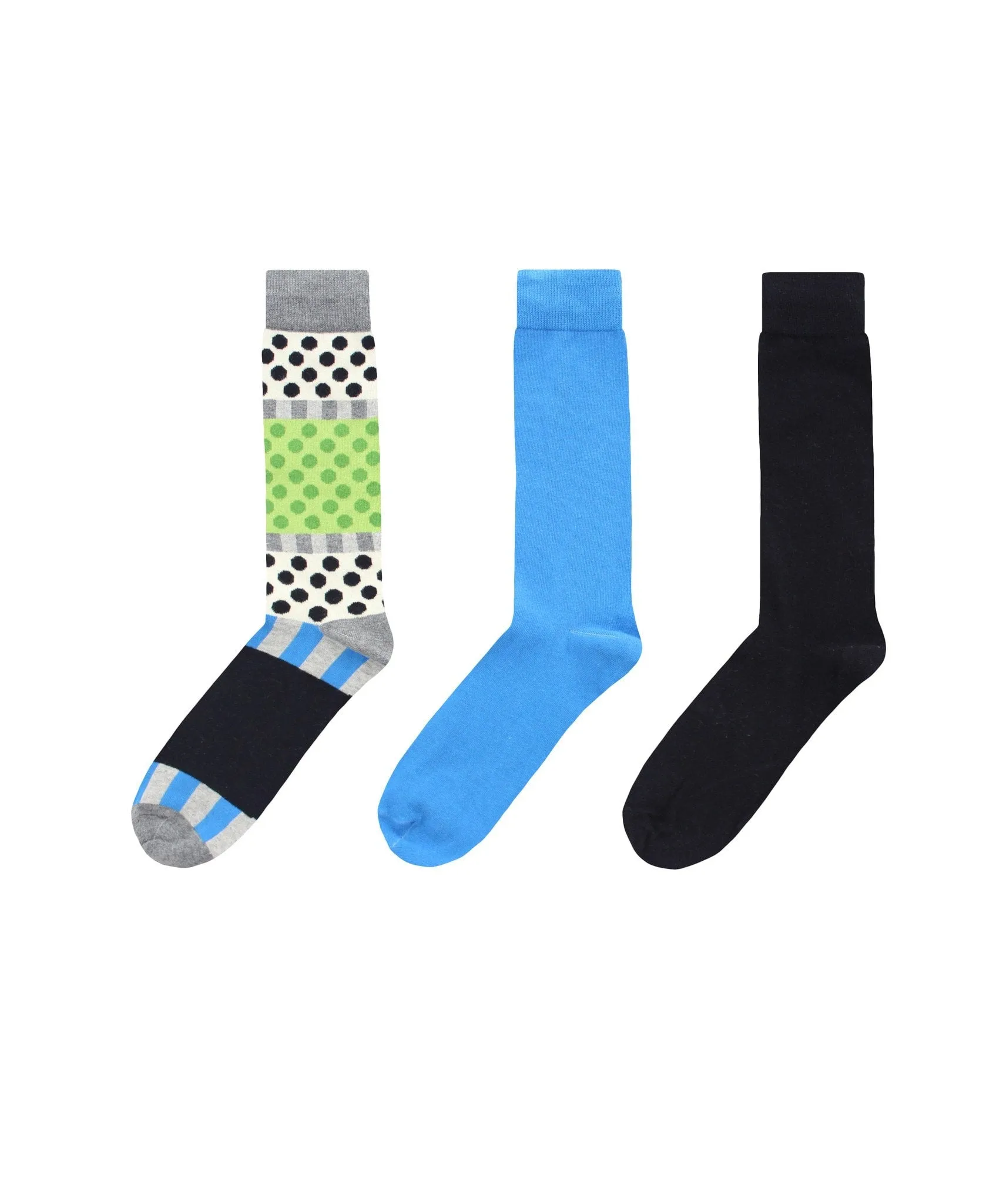 Polka Dash Cotton Blend Crew Sock 3 Pack sold by MeMoi product image thumbnail 4