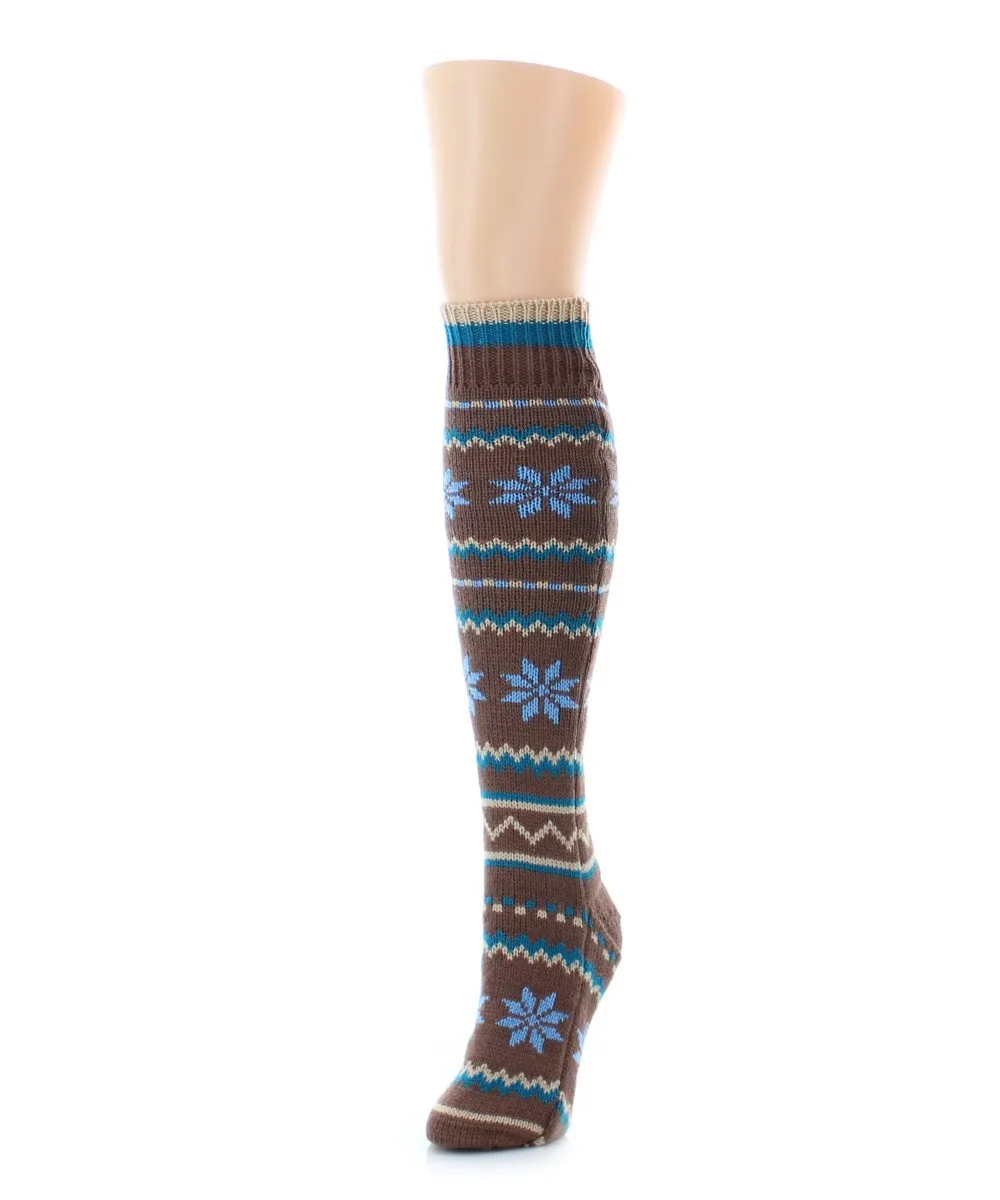 Flaketion Knit Knee High Flower Socks sold by MeMoi product image thumbnail 3