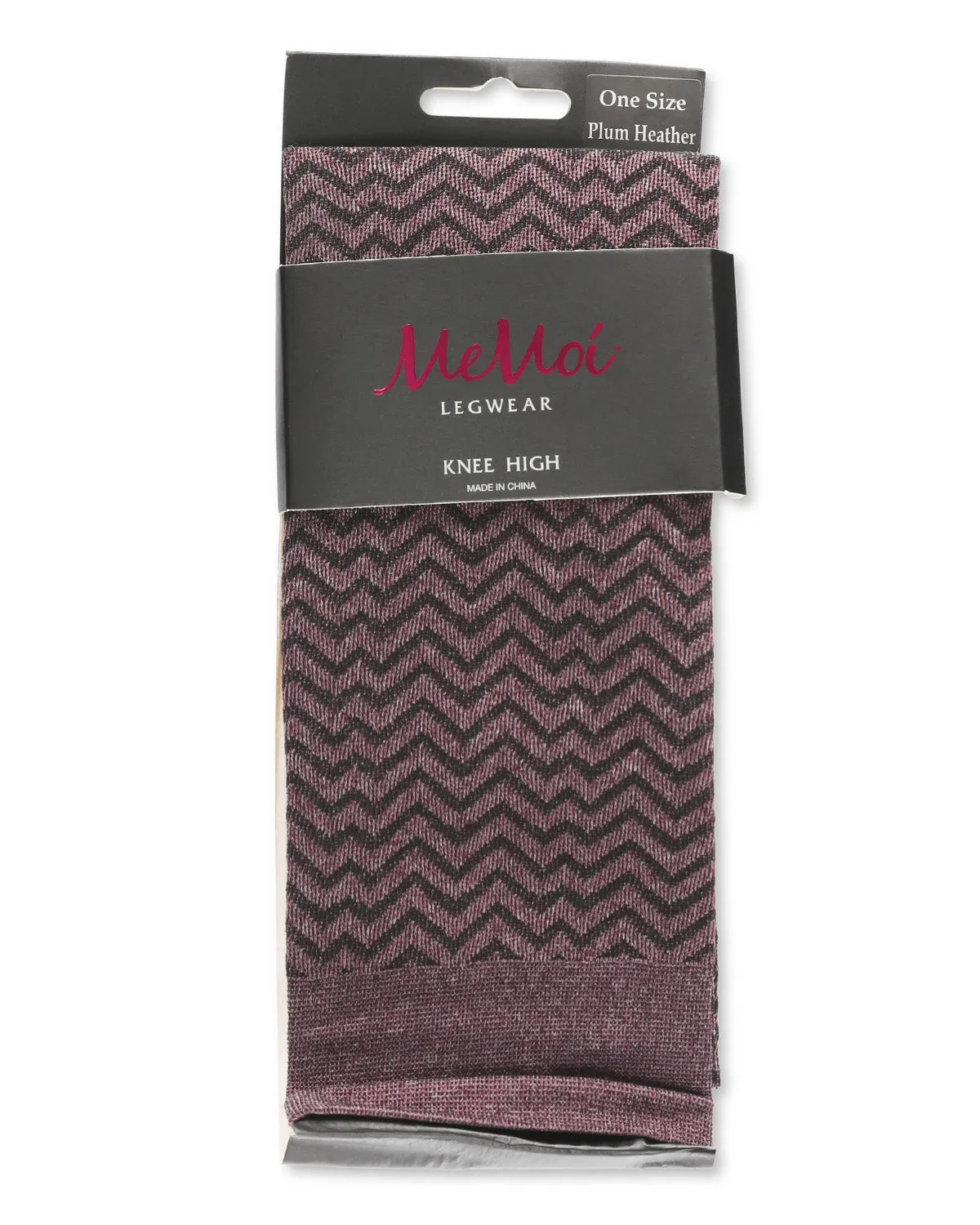 Women's Horizontal Zag Opaque Knee High Socks sold by MeMoi product image thumbnail 4