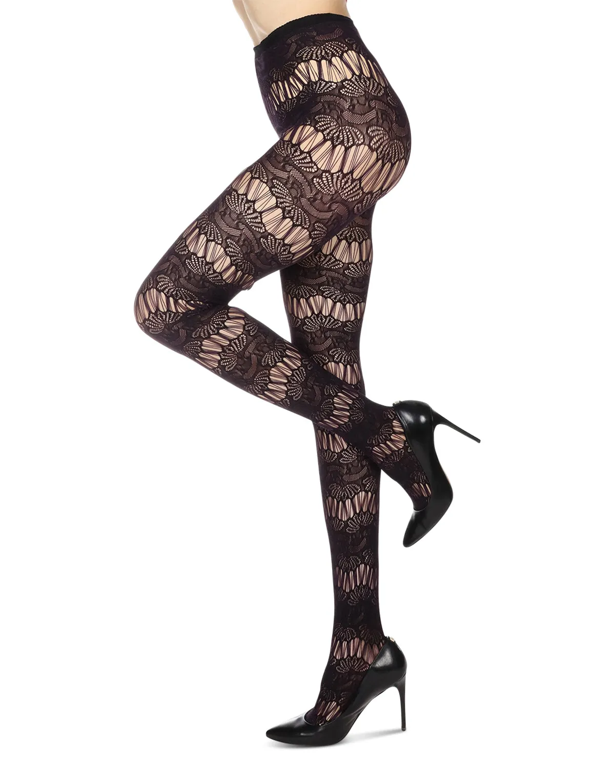 Semi Botanic Two Toned Net Tights sold by MeMoi