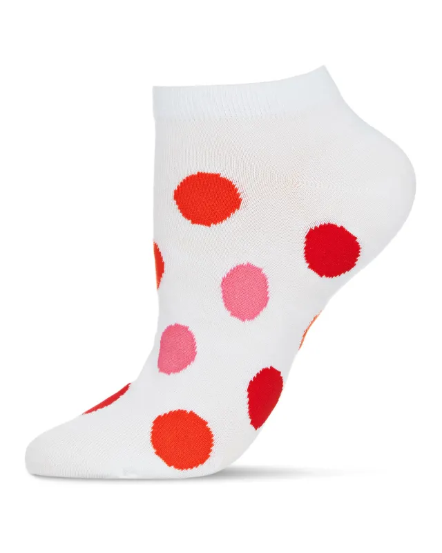 Polka Dance Soft-Fit Cotton-Rich Low Cut Women's Socks sold by MeMoi