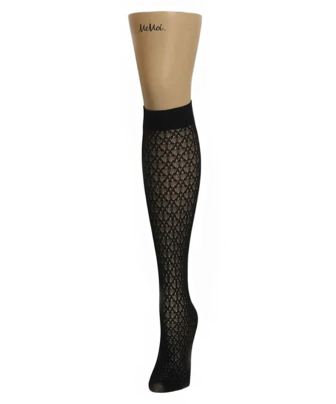 Diamond Threads Net Knee High Socks sold by MeMoi