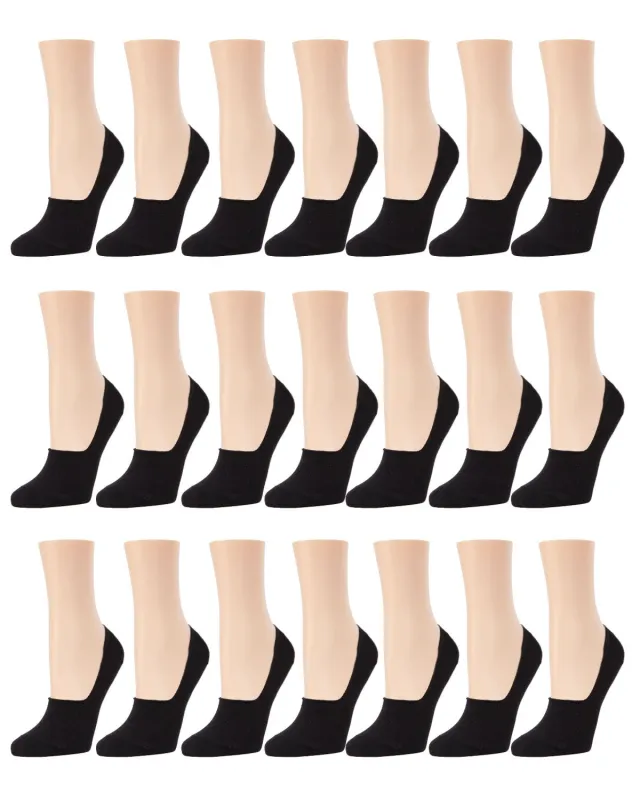 High-Cut No-Show Cotton Blend Sneaker Liner 21 Pack sold by MeMoi
