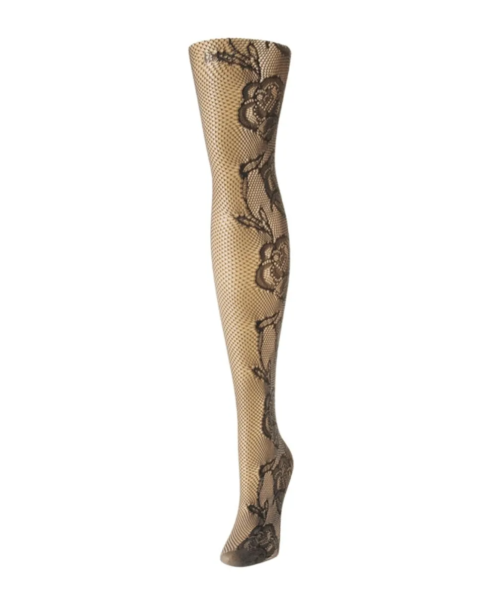 Botanica Floral Swirl Fishnet Tights sold by MeMoi product image thumbnail 2