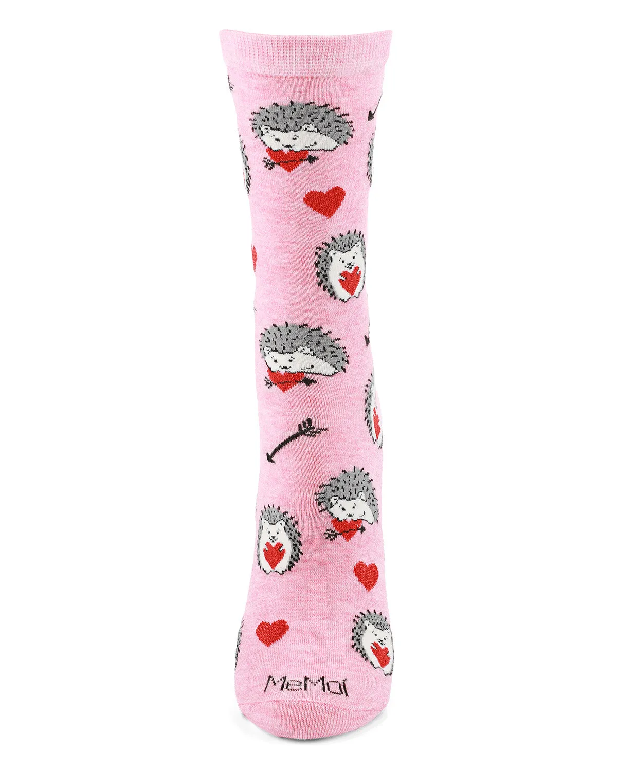 Love Struck Hedgehog Bamboo Blend Crew Sock sold by MeMoi product image thumbnail 2