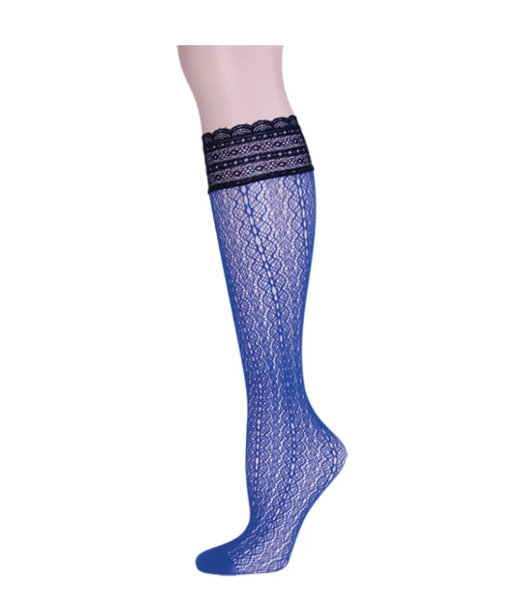 Ornate Lace Net Knee High Socks sold by MeMoi product image thumbnail 2
