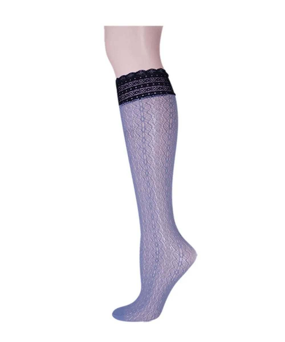 Ornate Lace Net Knee High Socks sold by MeMoi product image thumbnail 5