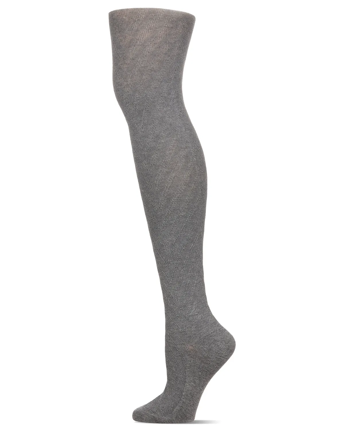 Textured Chevron Cotton Blend Sweater Tights sold by MeMoi product image thumbnail 4