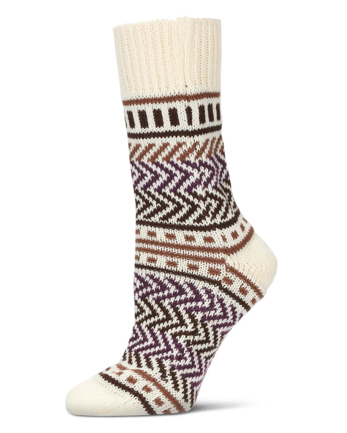 Zag Dash Chunky Knit Boot Socks sold by MeMoi product image thumbnail 2