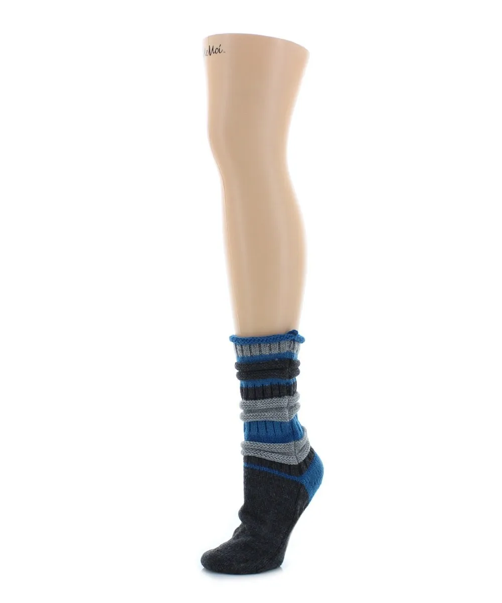 Band Tint Chunky Knit Striped Boot Socks sold by MeMoi product image thumbnail 3
