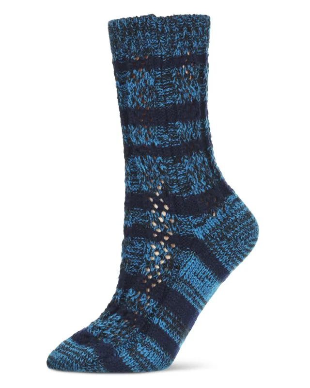 Stripe Shade Legion Chunky Knit Boot Sock sold by MeMoi